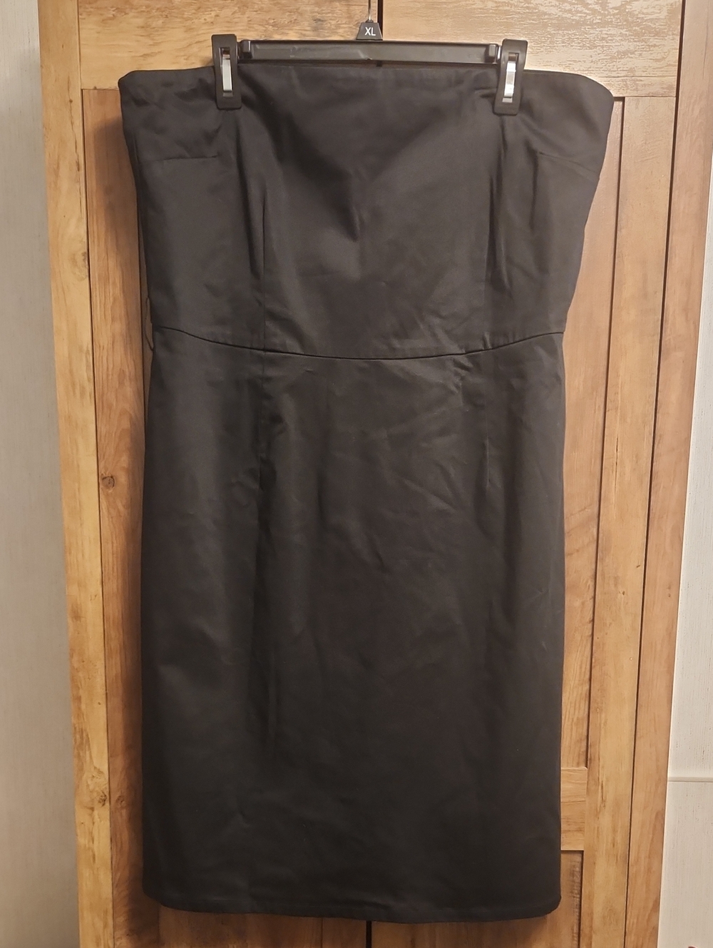 Old Navy Strapless Black Plus Size Sheath Dress